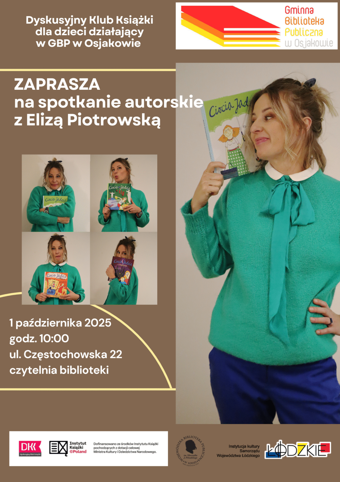 Spotkanie autorskie dla dzieci z Elizą Piotrowską